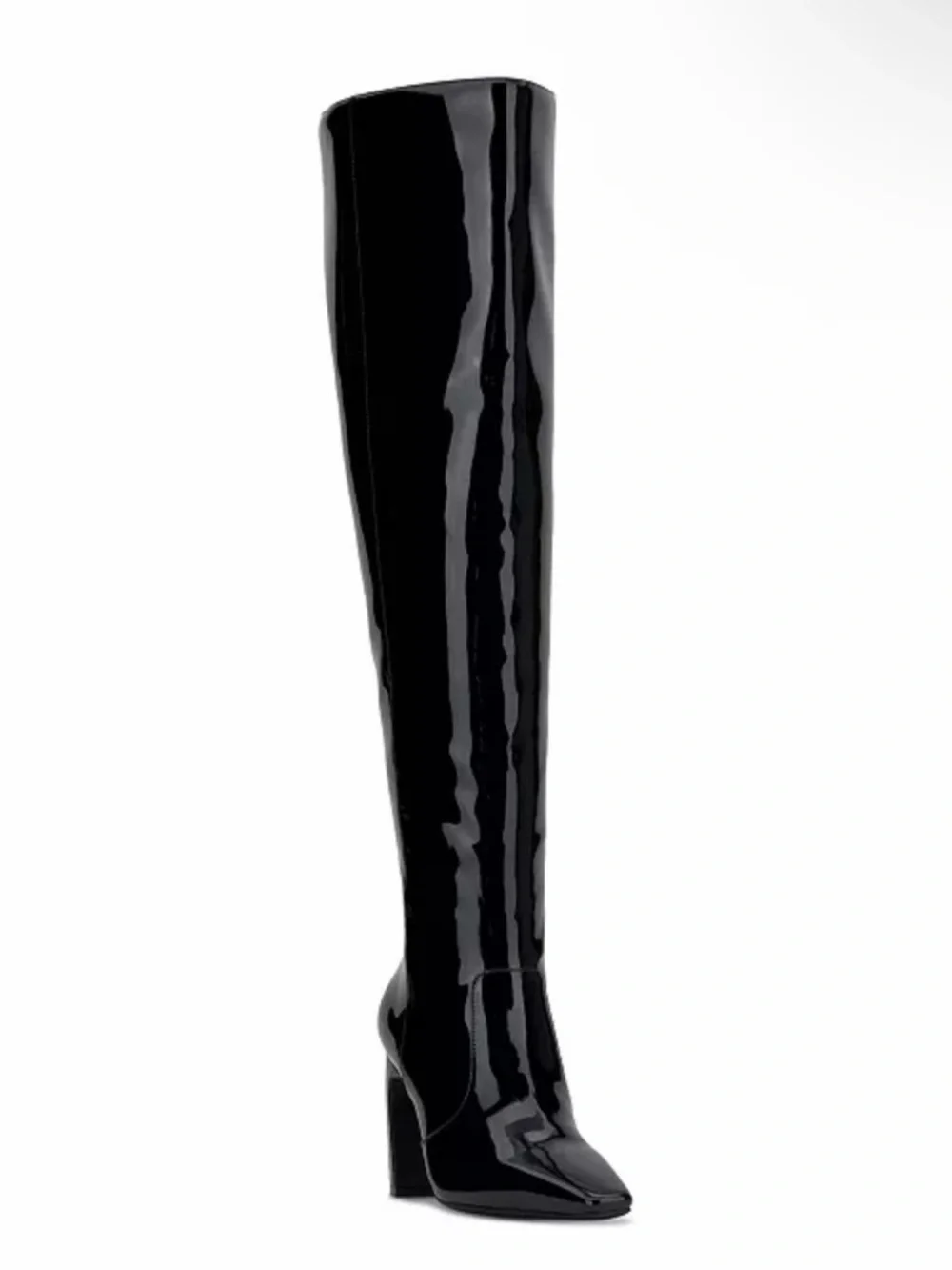 INC Orisa Over-The-Knee Boots in Black Patent, Size 9.5, NEW in Box